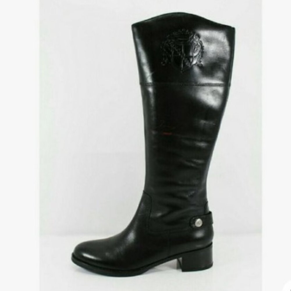 Franco Sarto Black Knee-High Riding Boots - 8.5